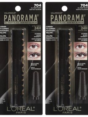 L'Oréal Panorama Voluminous Mascara — All Night Black 2-Pack